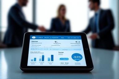 Modern boardroom session for financial wellness